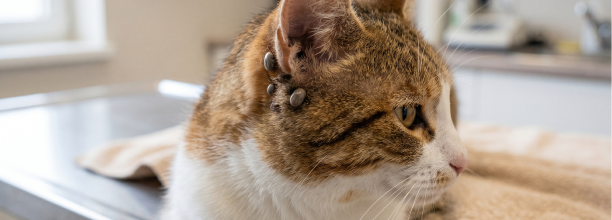 cat at the kelowna vet clinic