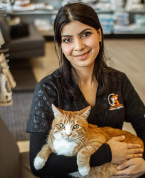 Kelowna vet clinic team member Ishika Saini