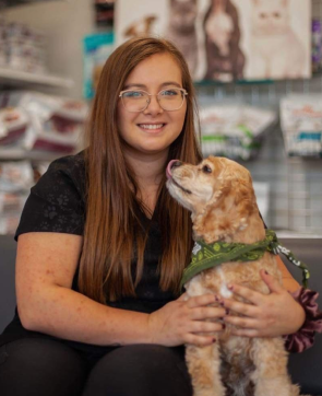 Okanagan vet team member Jessica Friesen