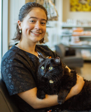 Kelowna vet clinic team member Nicole Trofimoff